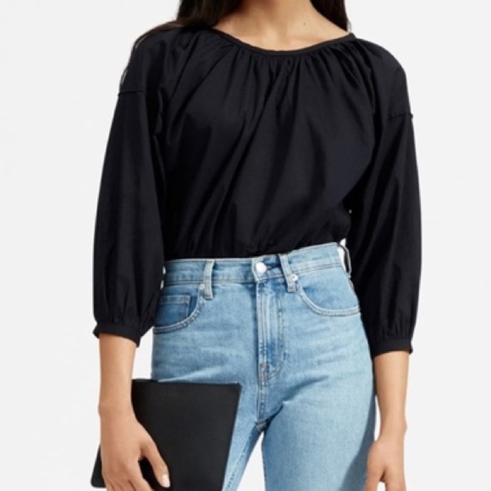 Everlane the air rouched blouse